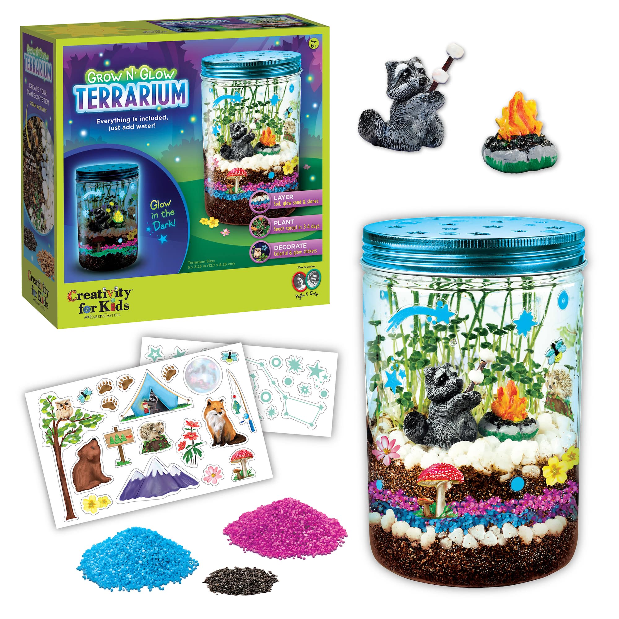 12 Pack: Creativity for Kids® Grow N' Glow Terrarium